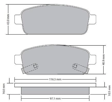 FBP1725 Fremax Колодки тормозные дисковые комплект
