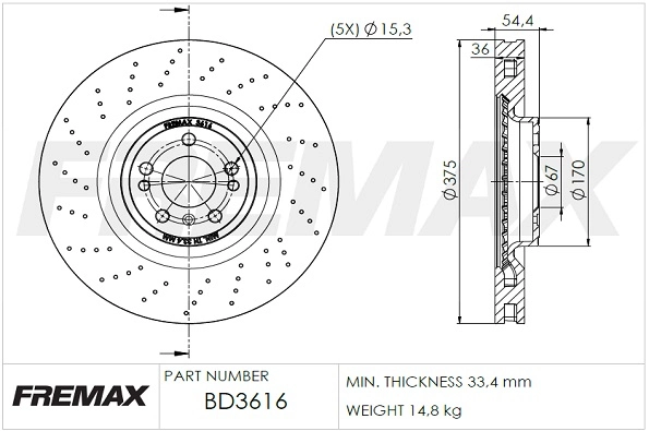 Купить Передние тормозные диски Мерседес-бенц ГЛ   X166
