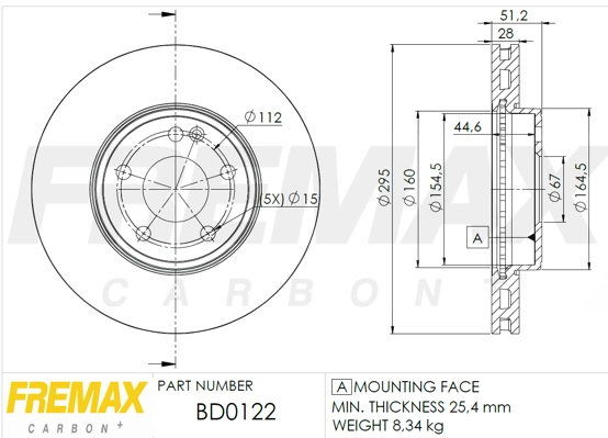  Передние тормозные диски Mercedes C 