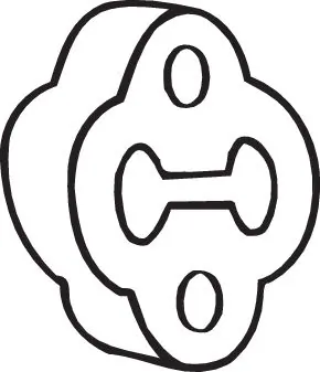 Coxim de fixação do silenciador Mazda 6 GY