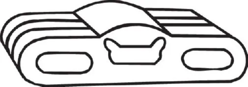 Coxim de fixação do silenciador Opel Corsa 73, 78, 79