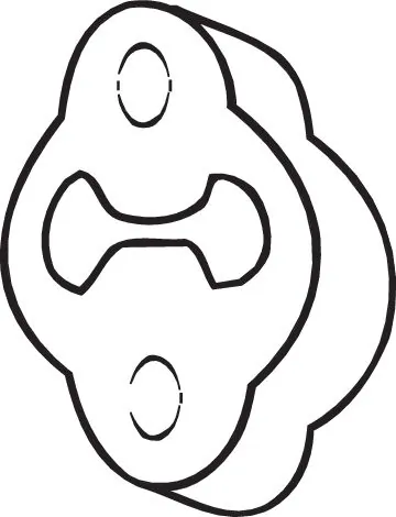 Coxim de fixação do silenciador Nissan Primera P10