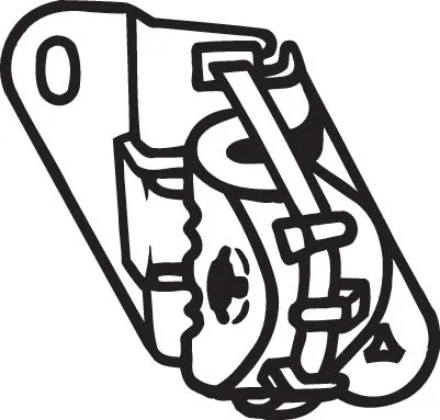 Coxim de fixação do silenciador para Peugeot 207  WA, WC