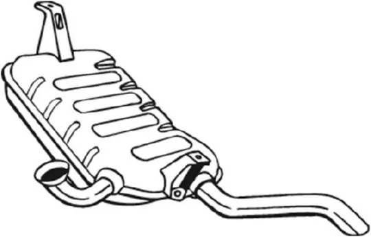 Глушитель задний 8200017589 Renault (RVI)