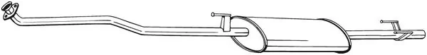 BS175421 Bosal Глушитель, передняя часть