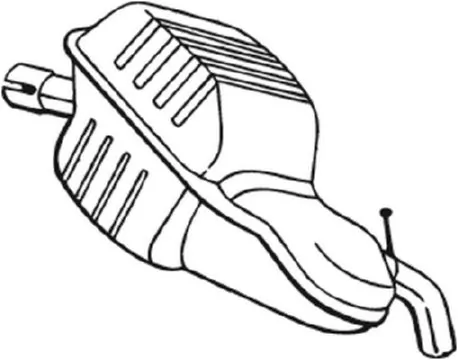  Глушитель задний Volvo S60 1