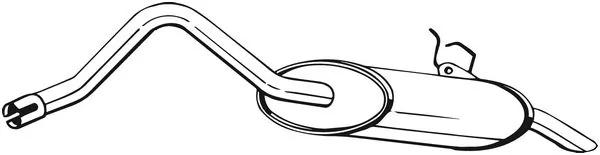 8671013327 Renault (RVI) Silenciador, parte traseira