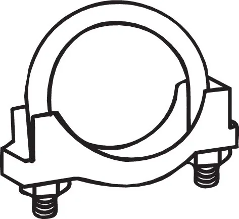 7629686 Fiat/Alfa/Lancia Braçadeira de silenciador dianteira