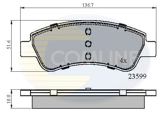 CBP01525 Comline Колодки передние