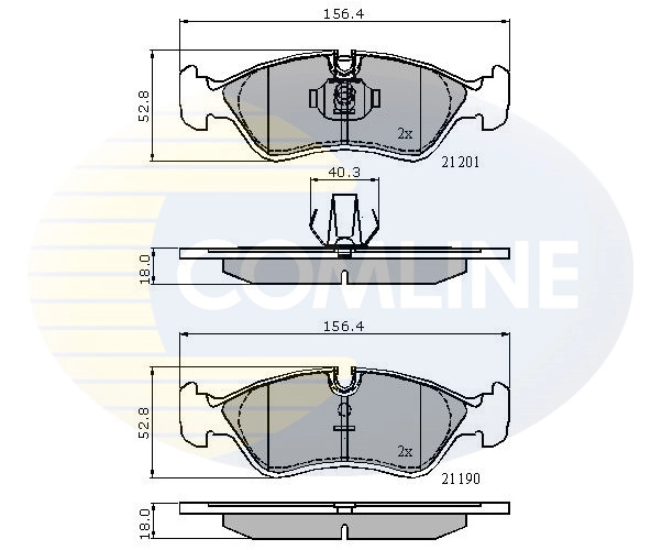 Передние тормозные колодки BF1112 AMP/Paradowscy