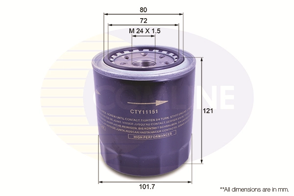 Фильтр масляный COMLINE CTY11151