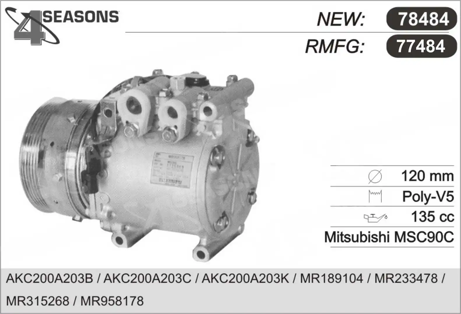 Compre Compressor de aparelho de ar condicionado Mitsubishi Colt 4