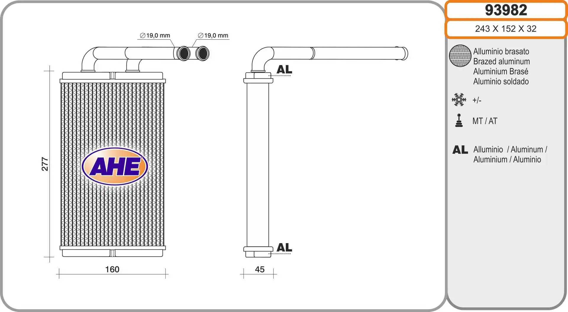 Radiador de forno (de aquecedor) Chevrolet Captiva 1 C100