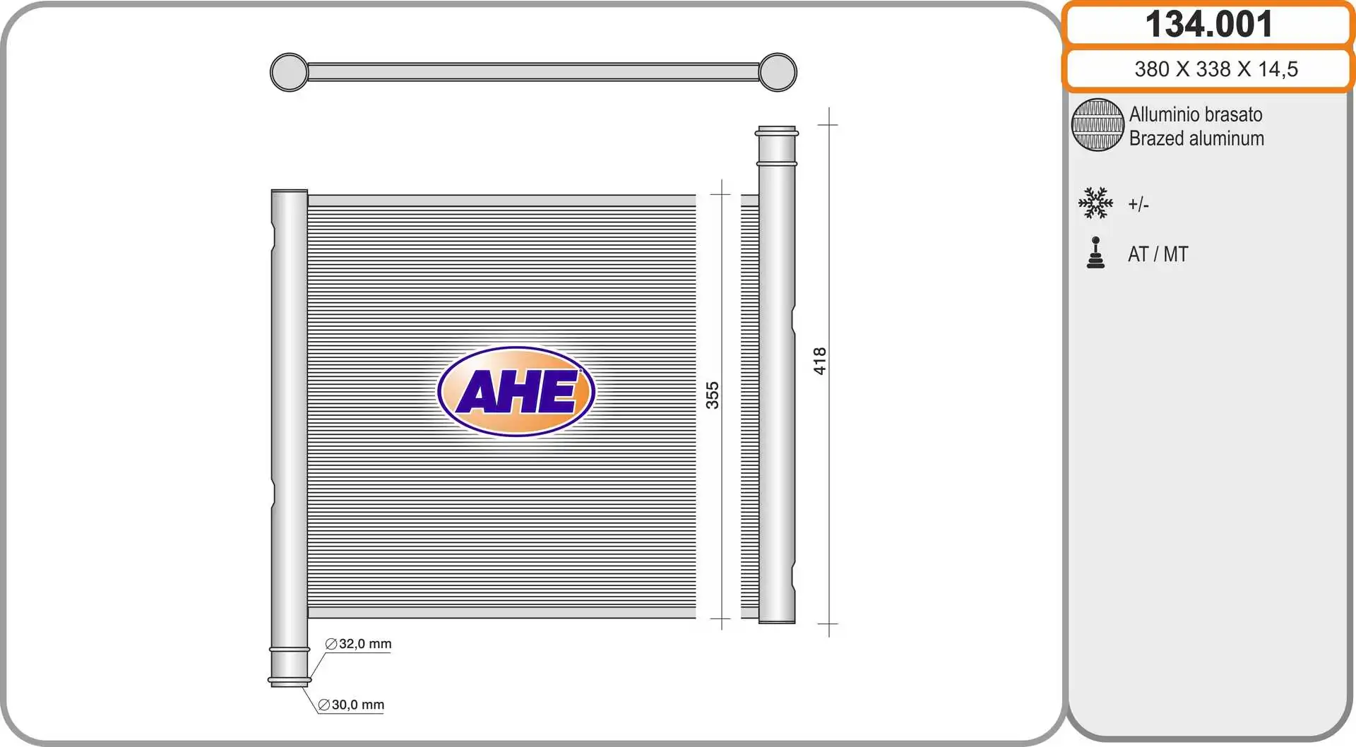 Radiador de esfriamento de motor Smart FORTWO 450
