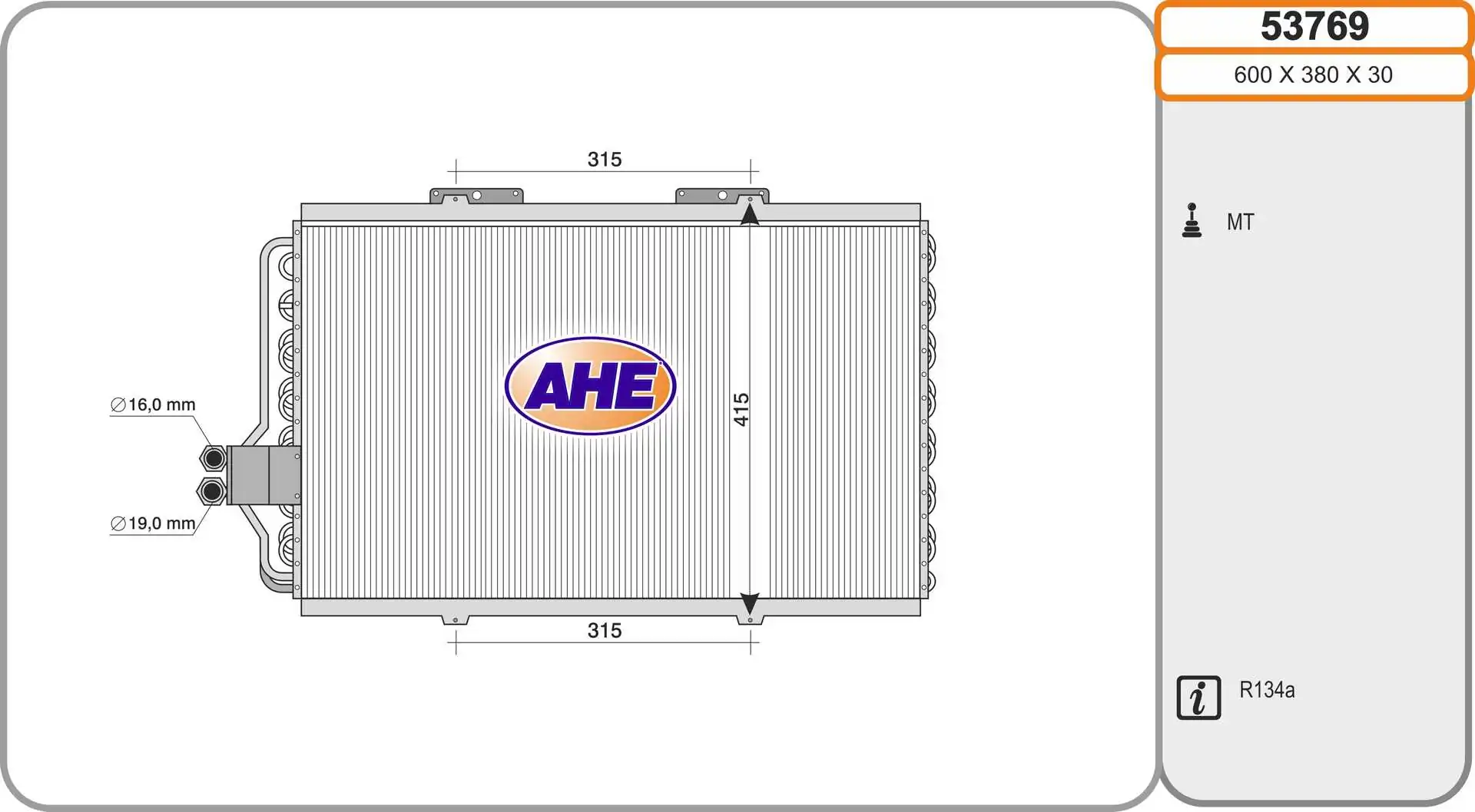 Radiador de aparelho de ar condicionado Renault Espace 2 J63