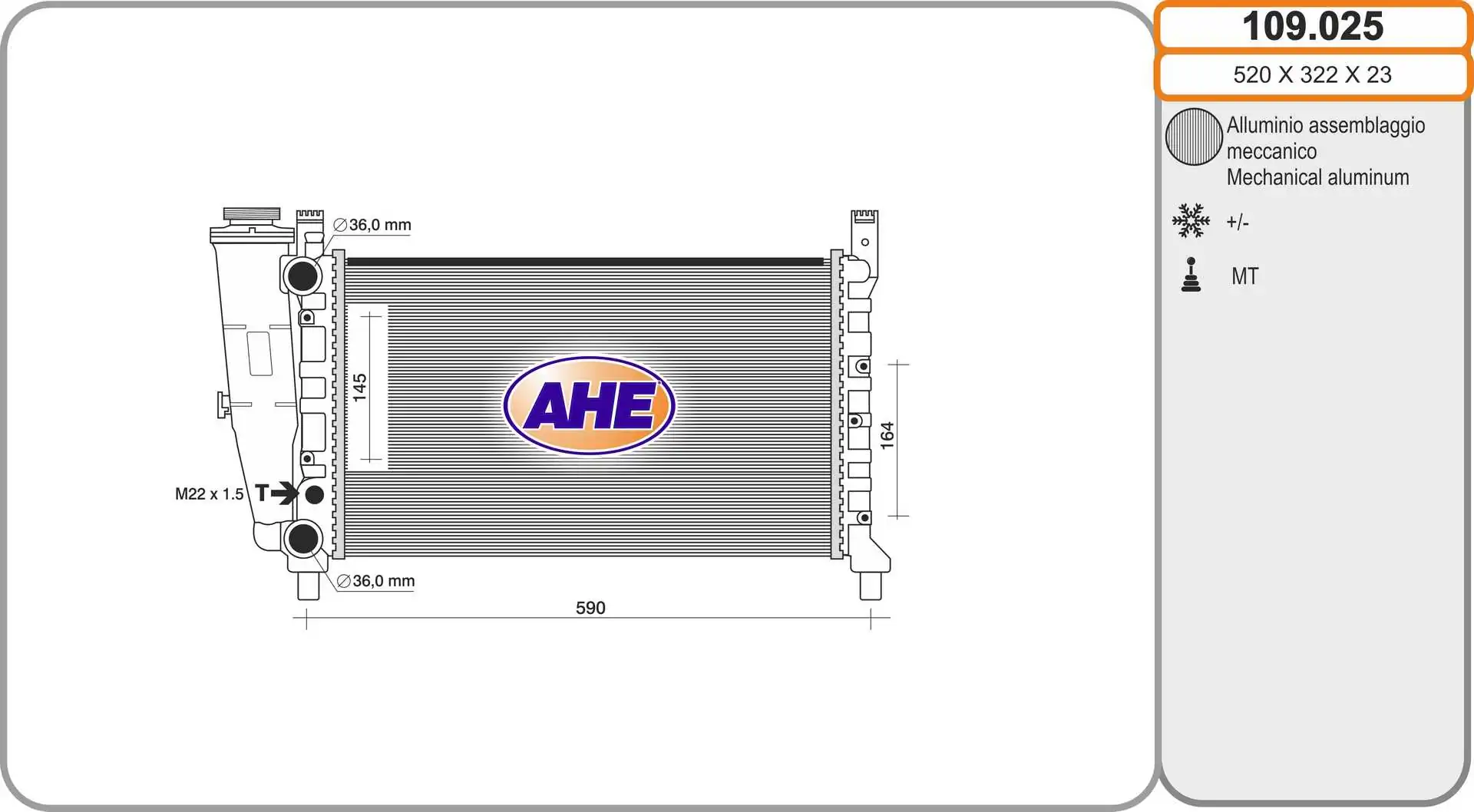 Radiador de esfriamento de motor Fiat Fiorino 146 Uno