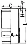 A4570110510 Mercedes Поршневая гильза