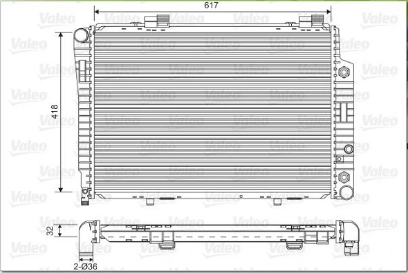 Compre Radiador de esfriamento de motor Mercedes C 