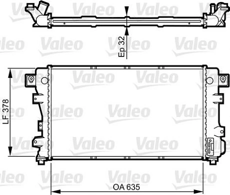 Купить 4592052AB Chrysler Радиатор водяной