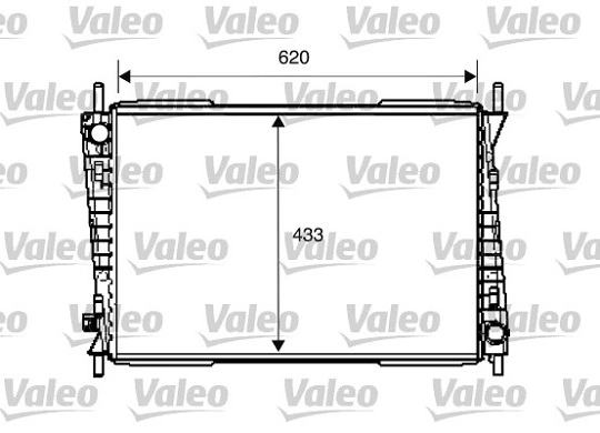  Radiador de esfriamento de motor Jaguar X-type sedan (CF1) (2001 - 2009) 