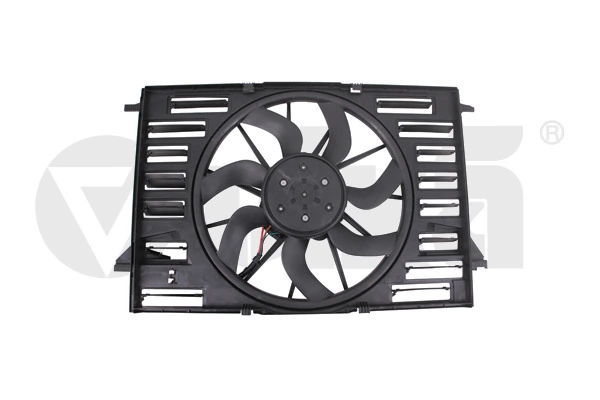 Ventilador elétrico de esfriamento montado (motor + roda de aletas) Audi Q7 4MB, 4MG, 4MQ