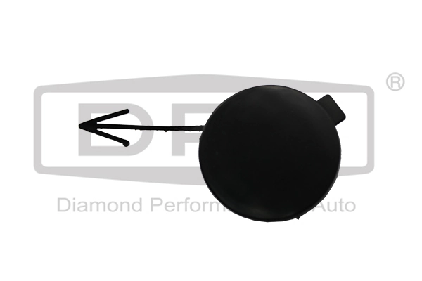 Tampão dianteira do pára-choque do gancho de reboque Volkswagen Polo 5 6R1, 6C1