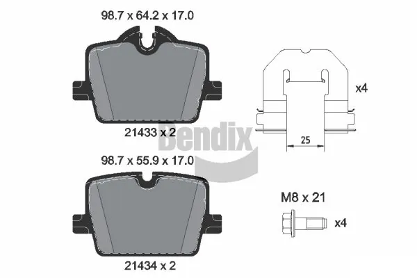 Задние тормозные колодки 162221 Power Stop
