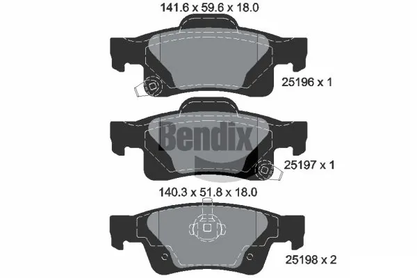 Колодки дисковые  Fiat/Alfa/Lancia K68516694AC цена, от 37.46 USD
