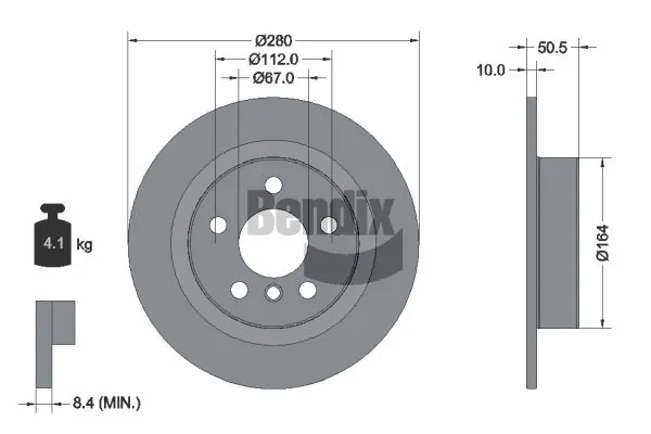 Тормозные диски 262044 Hart