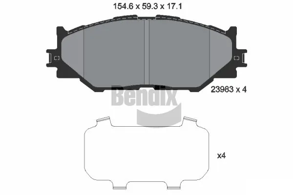 Передние тормозные колодки T4146 Toyota