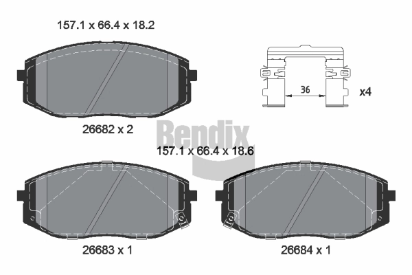 Передние тормозные колодки SP4509 Sangsin