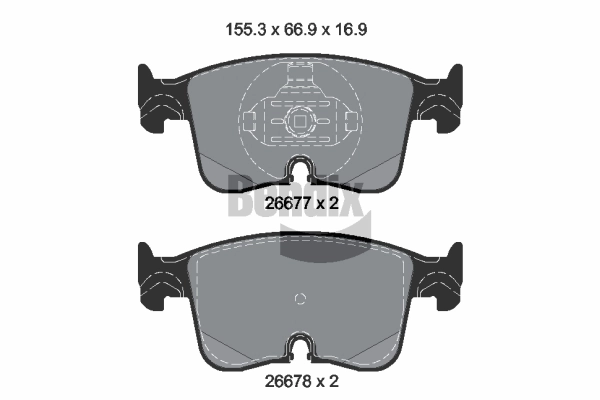 Колодки VAG 5WA698151N цена, от 120.30 USD