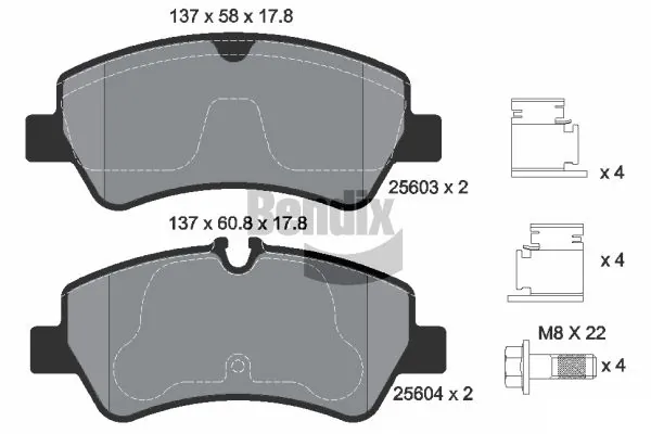 LP3886 Delphi Колодки тормозные дисковые комплект