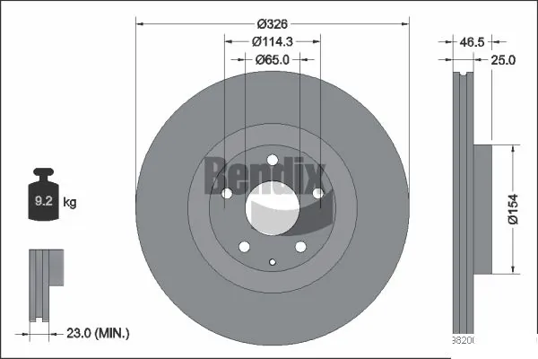 0986479J27 Bosch Диск тормозной передний