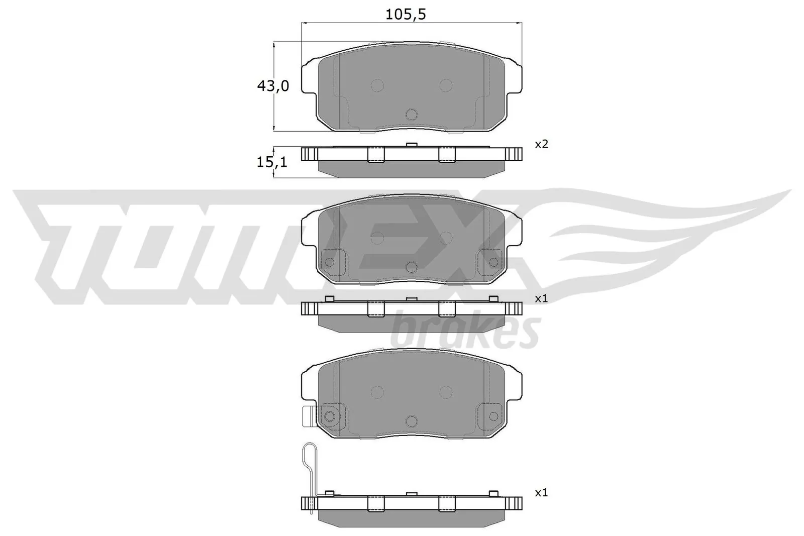 Колодки тормозные дисковые комплект на Mazda RX-8  SE