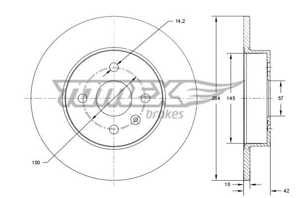 Тормозные диски 8982610 Brembo