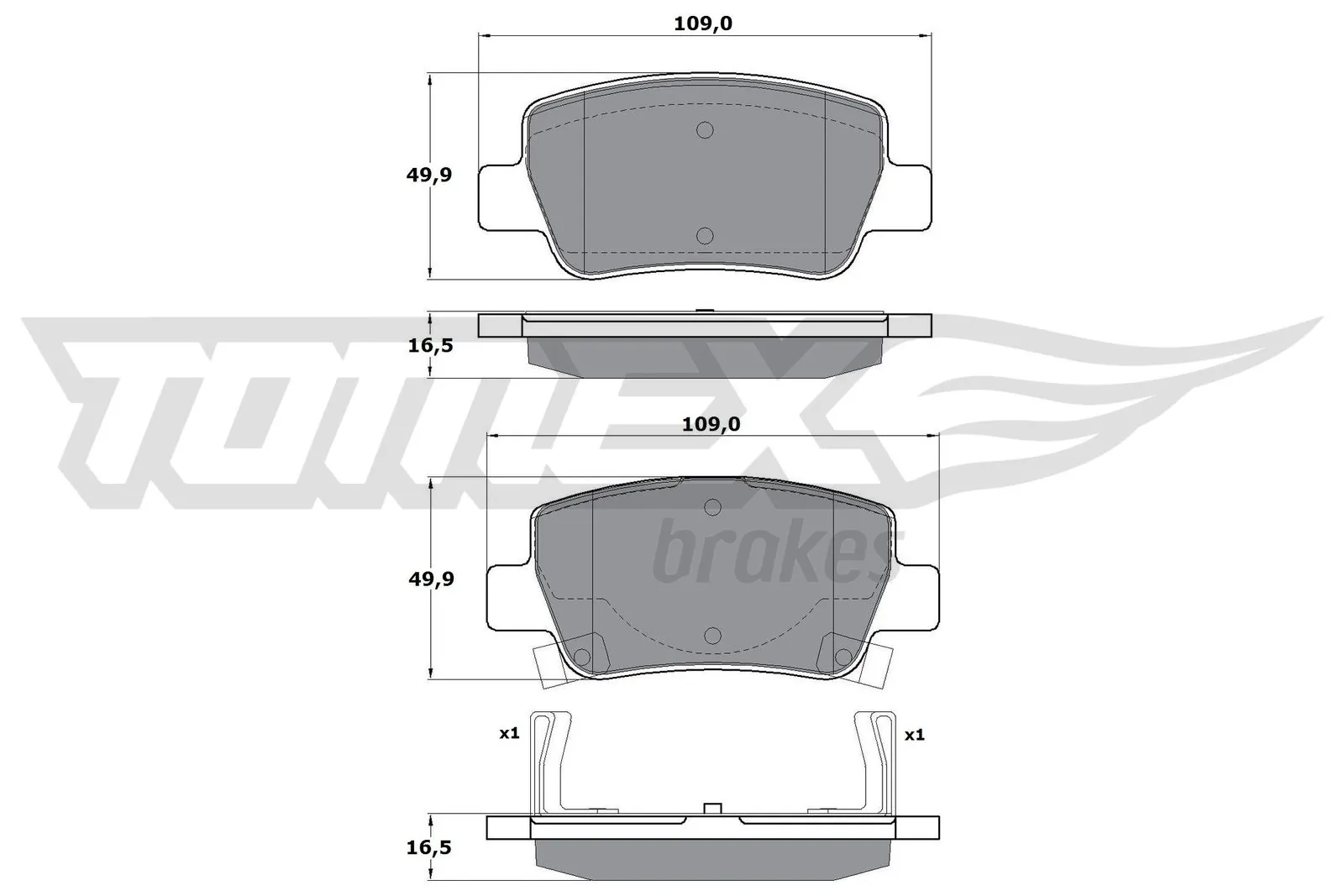  Задние тормозные колодки Toyota Avensis 3