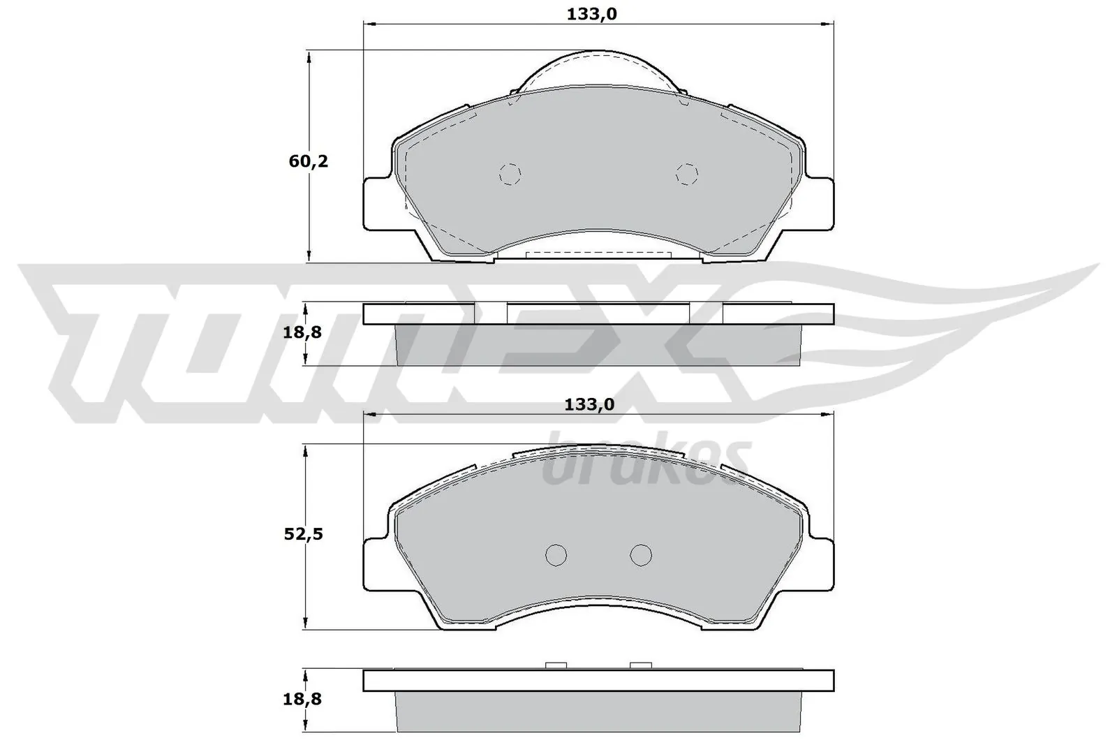  Передние тормозные колодки Citroen C-Elysee 