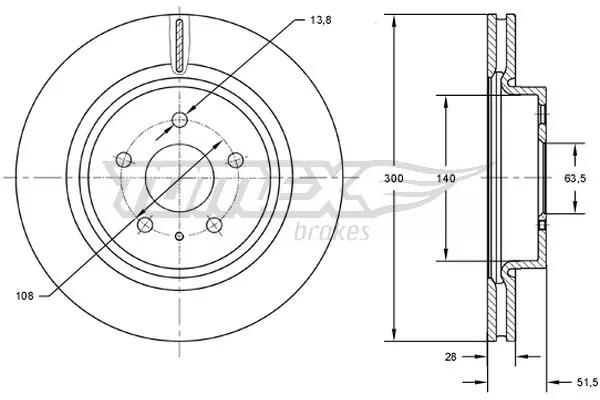 Передние тормозные диски AR85150 Power Stop