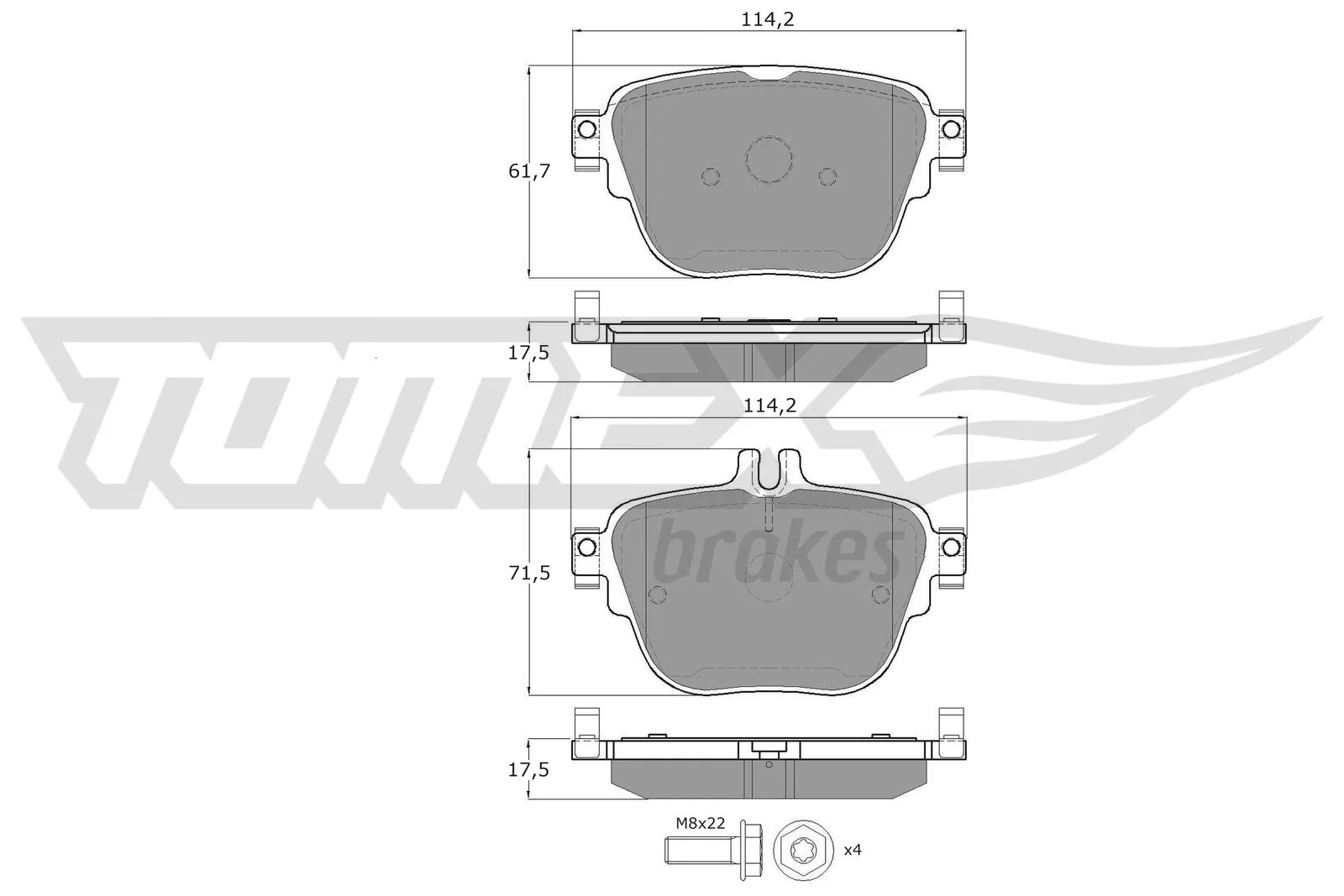 Купить 302308 VALEO Колодки тормозные задние, дисковые