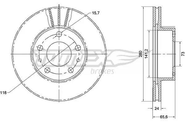 Тормоз дисковый передний BRP BD6984 цена, от 31.49 USD