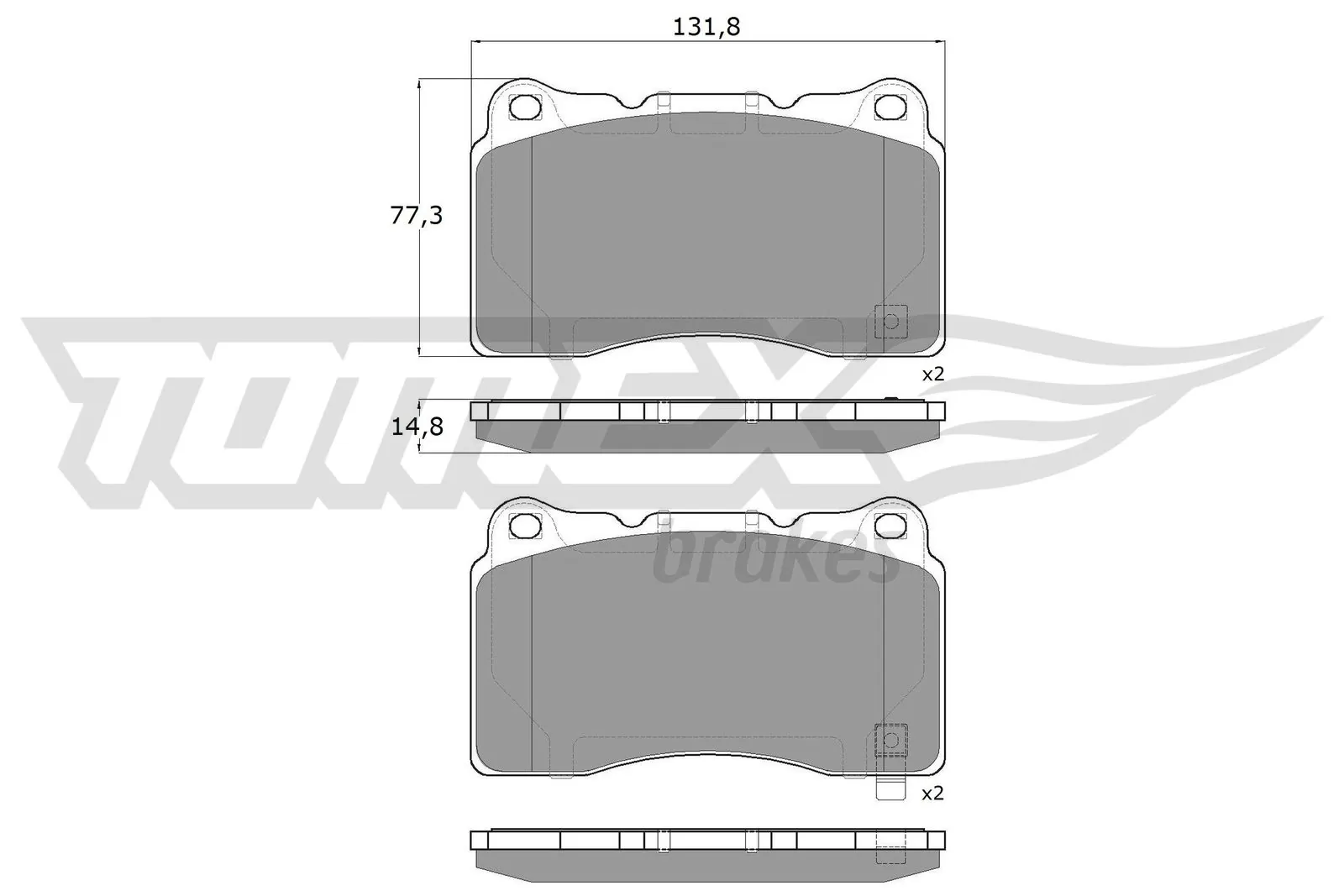 Передние тормозные колодки 1675990380 Peugeot/Citroen