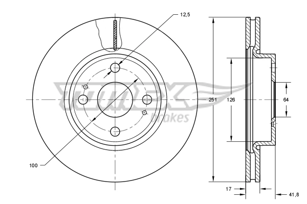 Передние тормозные диски C35073ABE ABE