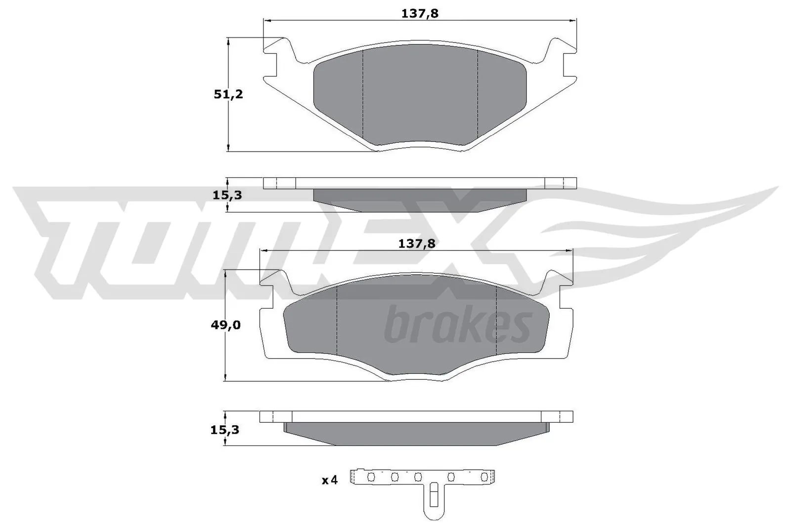 Передние тормозные колодки 84256349 Opel