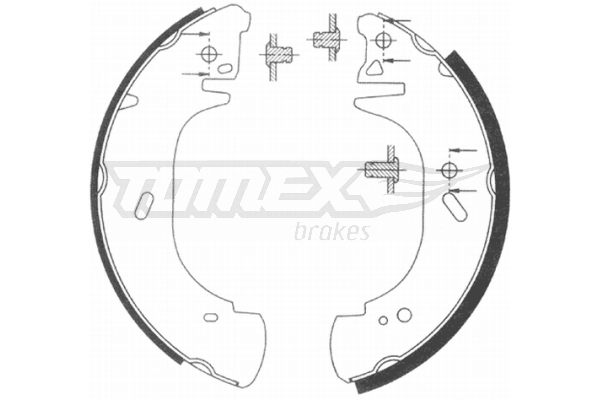 Барабанные колодки BYD T120951BYD