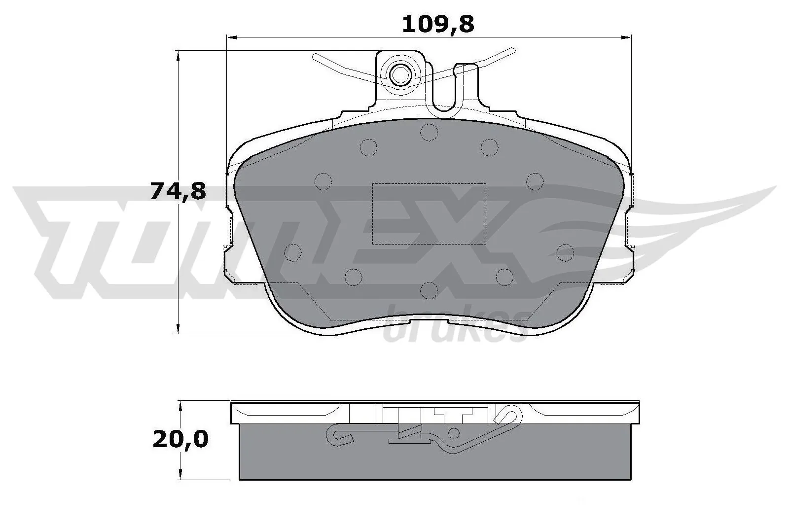 Передние тормозные колодки D0645 PSP