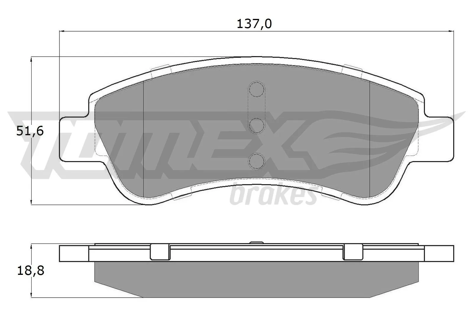 Передние тормозные колодки CE1735 Toko cars