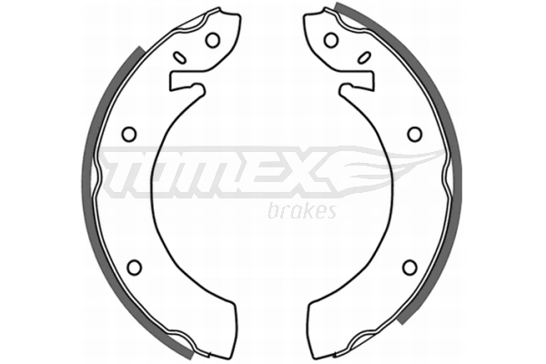 BD0806 AMP/Paradowscy Барабанные тормозные колодки