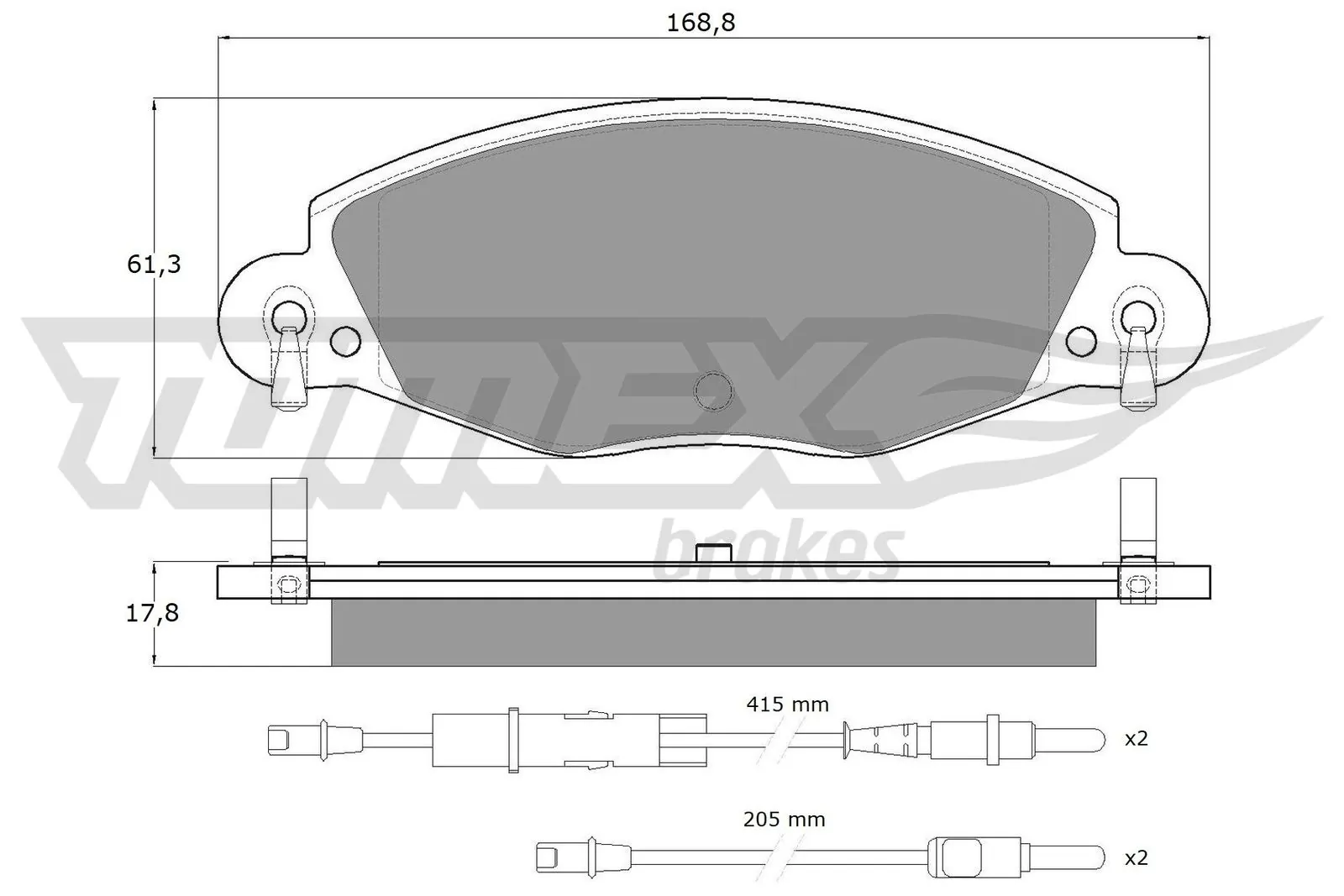 Передние тормозные колодки C2C35612 Mercedes