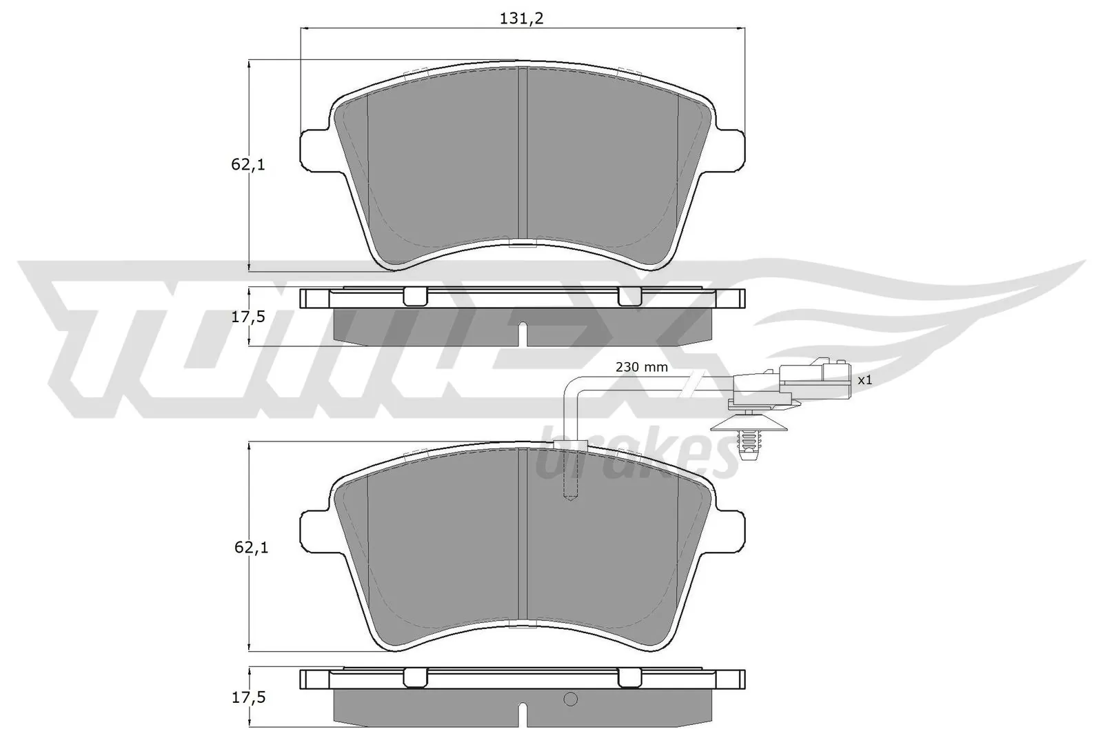 Тормозные колодки Motrio 8660006346